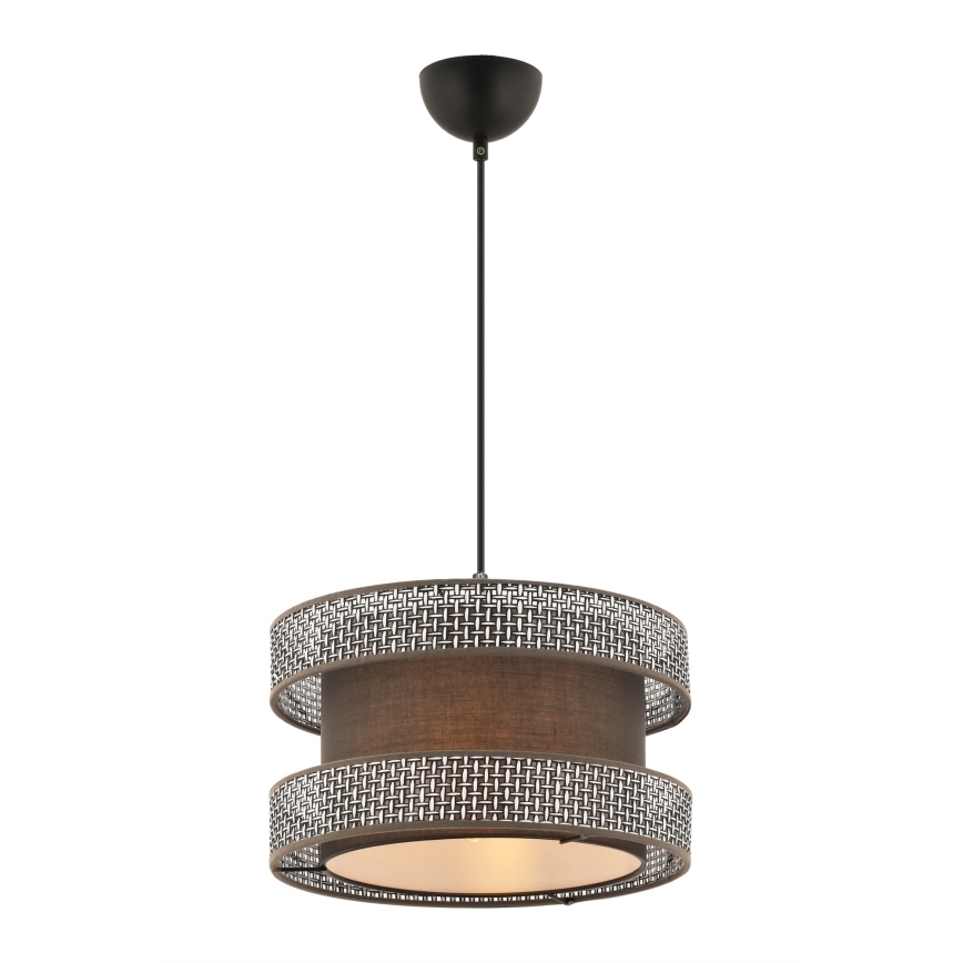 HALO Pendellampe 1xE27/60W/230V brun/grå