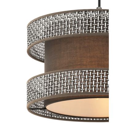 HALO Pendellampe 1xE27/60W/230V brun/grå