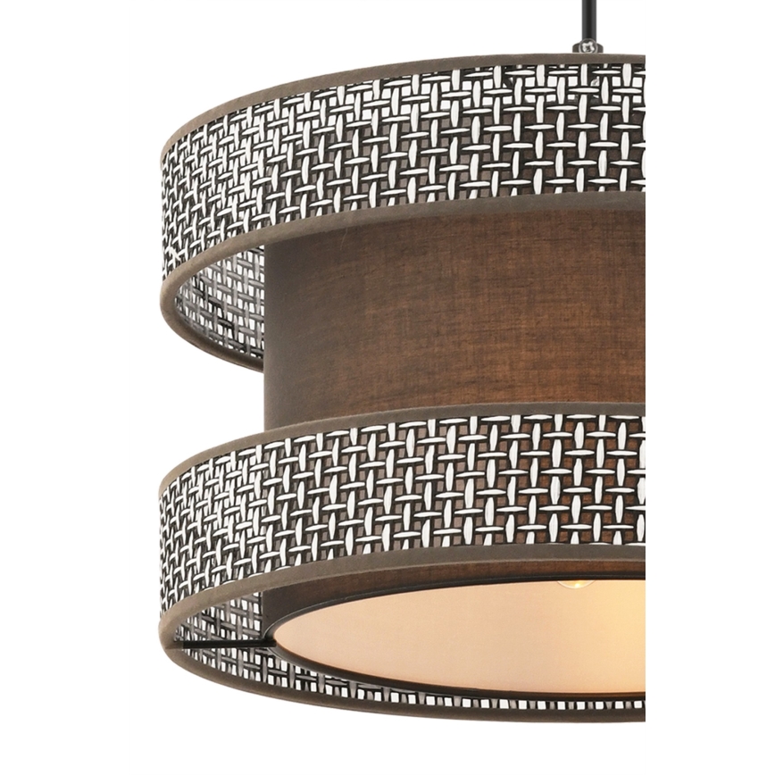 HALO Pendellampe 1xE27/60W/230V brun/grå