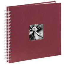 Hama - Fotoalbum med spiralryg 28x24 cm 50 sider rød