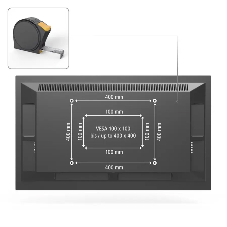 Hama - Gulvbeslag til tv swivel 32-65 sort