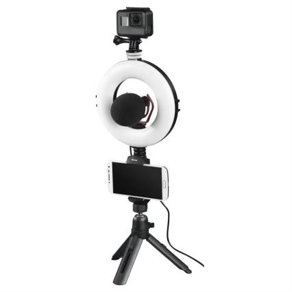 Hama - LED dæmpbart cirkulært lys med stativ LED/5,8W/5V Ø 17 cm + fjernbetjening