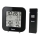 Hama - Vejrstation med LCD-display og vækkeur 2xAA + 2xAAA sort