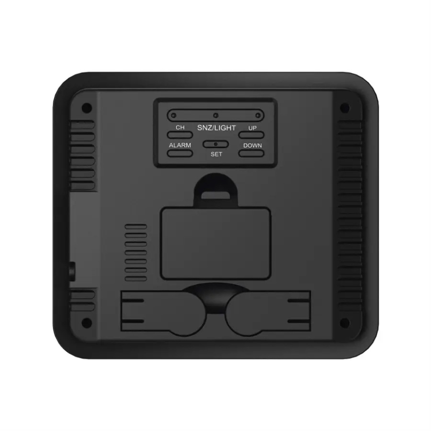 Hama - Vejrstation med LCD-display og  vækkeur 3xAAA + 3x sensor 2xAA