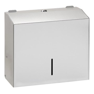 Håndklædedispenser 28x24,5 cm rustfrit stål/sølv