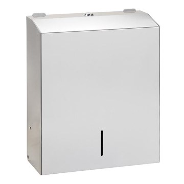 Håndklædedispenser 28x35 cm rustfrit stål/sølv