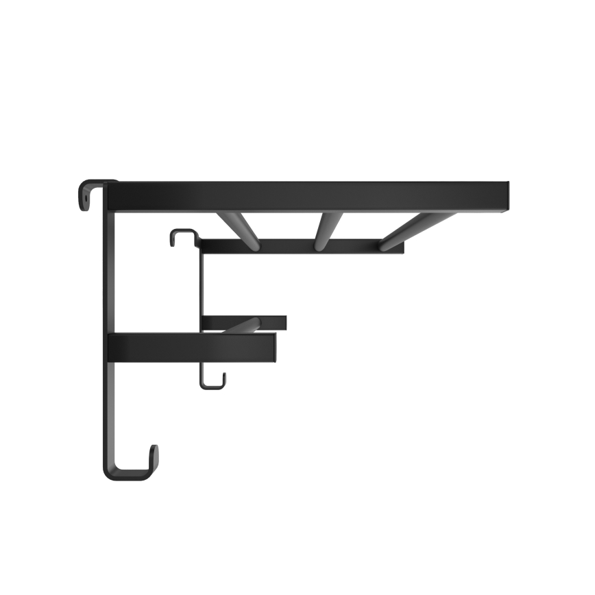 Håndklædeholder til badeværelsesradiator HF SHEFFIELD 52x28,4 cm sort