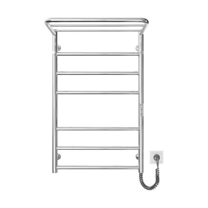 Håndklædevarmer til badeværelse HOME 95W/230V 77x53 cm, rustfrit stål/krom, højre