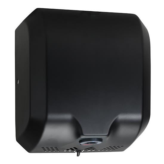 Håndtørrer 29,5x32 cm rustfrit stål/sort