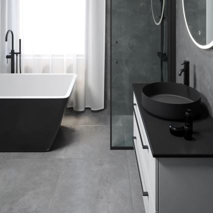 Håndvask til bordplade LJORDAL Ø 40 cm stål/sort