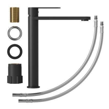 Håndvaskarmatur TARNBY 27,3 cm mat sort