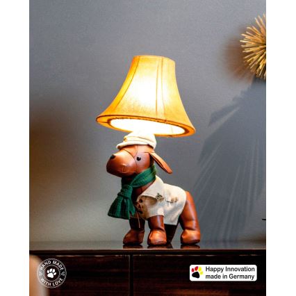 Happy Lamps - LED bordlampe til børn SPIKE LED/5,4W/230V jagthund