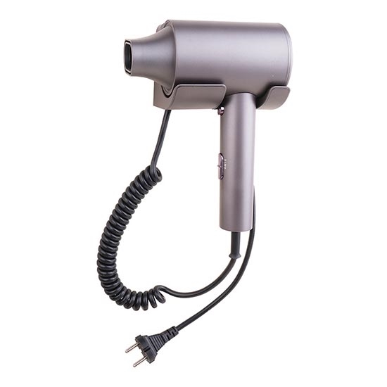 Hårtørrer med holder 16x22,3 cm brun