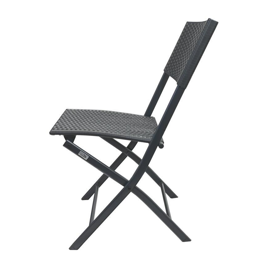 Havebord med 2 stole, grå