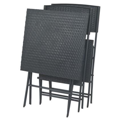 Havebord med 2 stole, grå