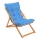 Havestol blå/bøg