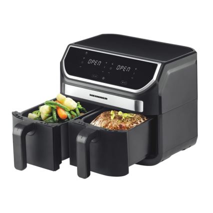 Heinner HAF-KDB1700BK - Dobbelt airfryer 8,5 l 1700W/230V sort
