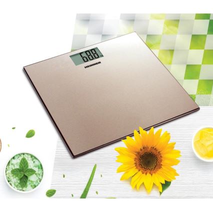 Heinner HBS-180SSGD - Digital personvægt, rustfrit stål, 2 x AAA-batterier