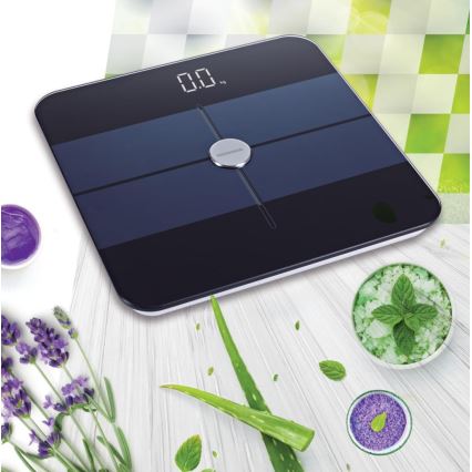 Heinner HBS-BTH180BK - Digital personvægt 2xAAA sort/blå