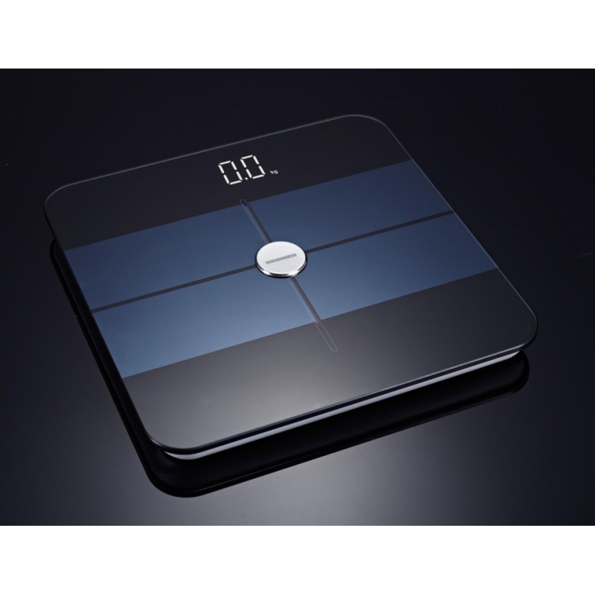 Heinner HBS-BTH180BK - Digital personvægt 2xAAA sort/blå