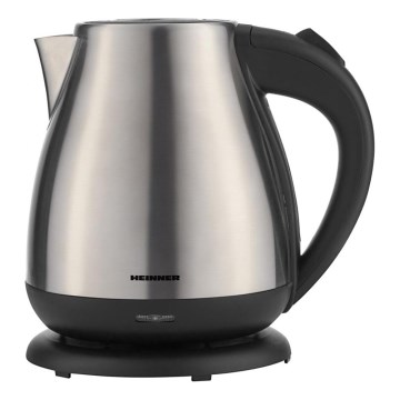 Heinner HEK-17IX - Hurtigopkogende elkedel 1,7 l 2200W/230V mat krom/sort