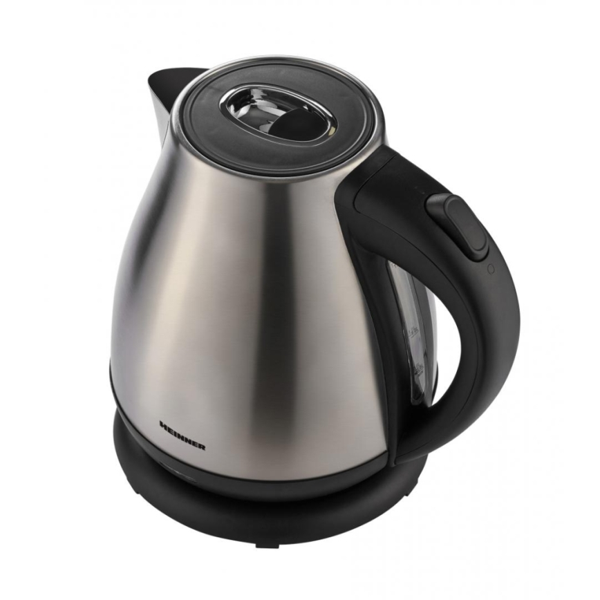 Heinner HEK-17IX - Hurtigopkogende elkedel 1,7 l 2200W/230V mat krom/sort