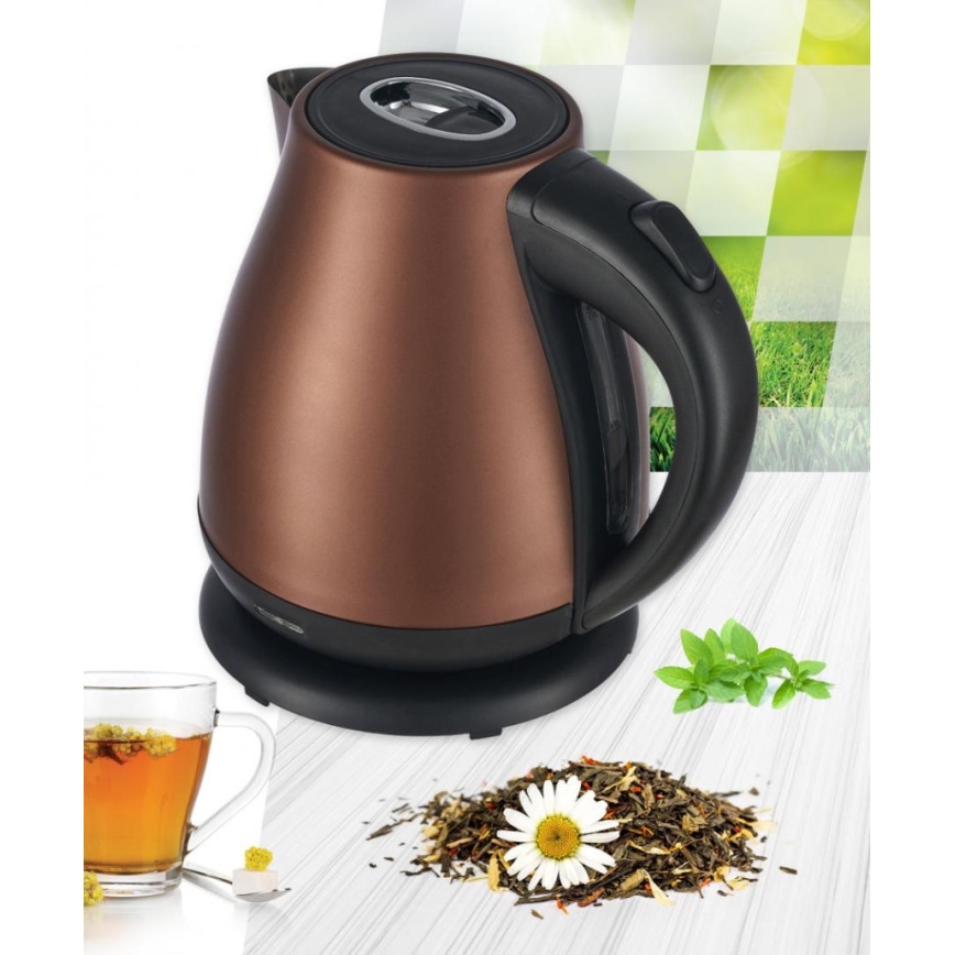 Heinner HEK-17IXC - Hurtigkogende elkedel 1,7 l 2200W/230V kobberfarvet