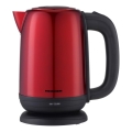 Heinner HEK-2200RDSS - Hurtig elkedel 1,7 l 2200W/230V rød/sort