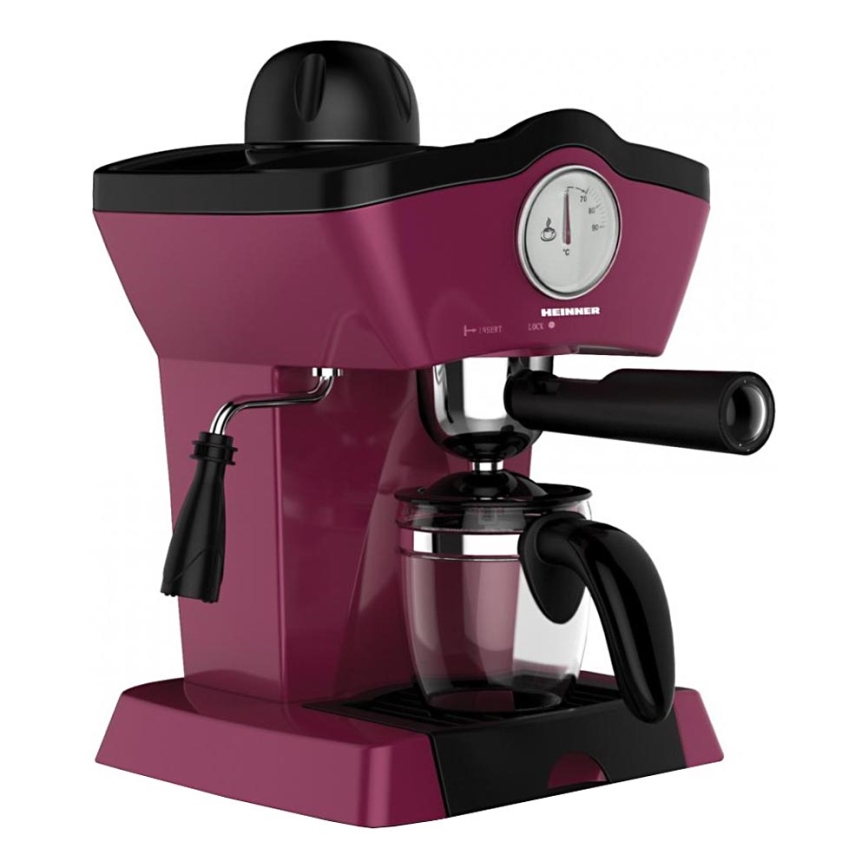 Heinner HEM-200BG - Espressomaskine med portafilter 800W/230V lilla