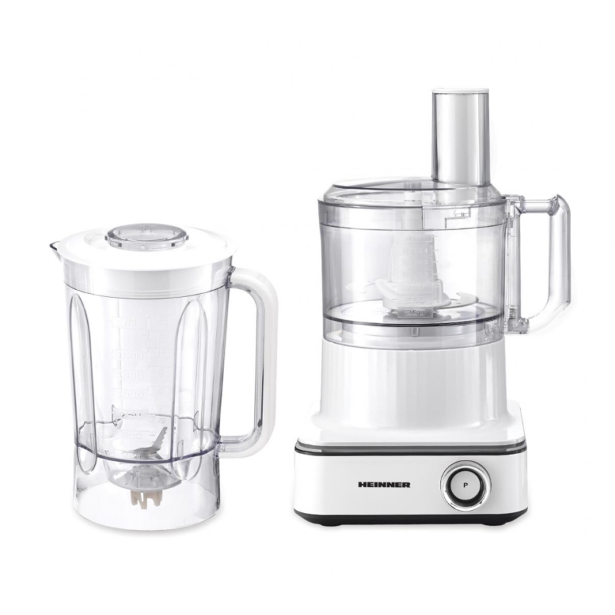 Heinner HFP-K1000WP - Køkkenmaskine 1000W/230V hvid