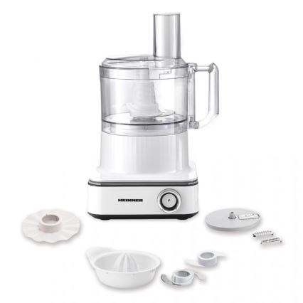 Heinner HFP-K1000WP - Køkkenmaskine 1000W/230V hvid