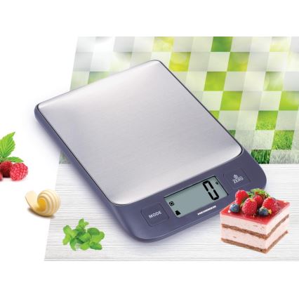 Heinner HKS-5IXBK - Digital køkkenvægt 2xAAA grå/mat krom