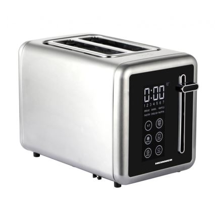 Heinner HTP-DD900BKSS - Digital brødrister 900 W/230 V i rustfrit stål