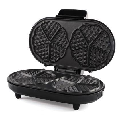 Heinner HWF-1000CR - Vaffeljern 1000W/230V sort/rosaguld