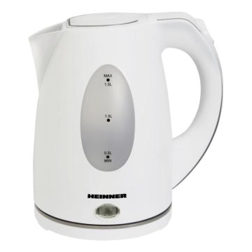 Heinner PF-47 - Hurtig elkedel 1,5 l, 2200 W/230 V, hvid