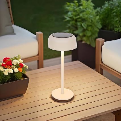 Hesperide - LED solcelledrevet bordlampe BOLTY LED/3,7V 2600 mAh IP65 beige