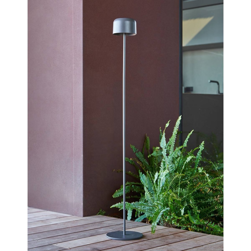 Hesperide - LED-solcellelampe BOLTY LED/3,7V 2600 mAh IP65 antracitgrå