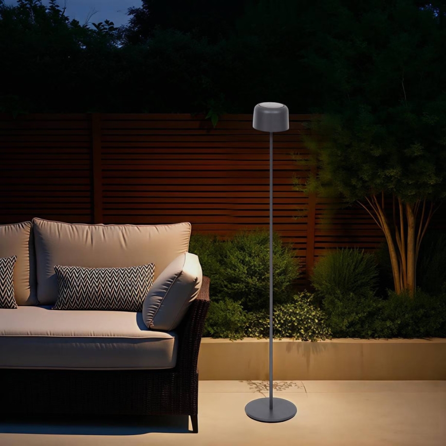 Hesperide - LED-solcellelampe BOLTY LED/3,7V 2600 mAh IP65 antracitgrå