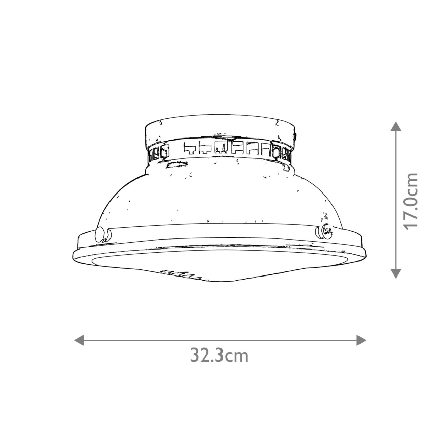 Hinkley - Loftlampe AMELIA 2xE27/40W/230V bronze