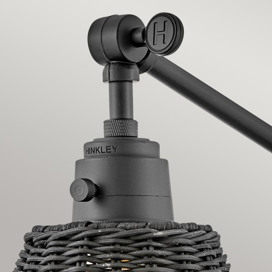 Hinkley - ARTI vægspot 1xE27/60W/230V sort