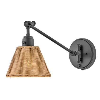 Hinkley - Vægspot ARTI 1xE27/60W/230V sort/brun