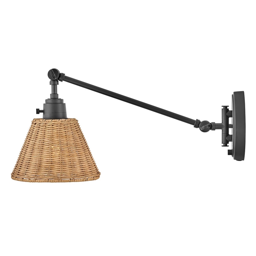 Hinkley - Vægspot ARTI 1xE27/60W/230V sort/brun