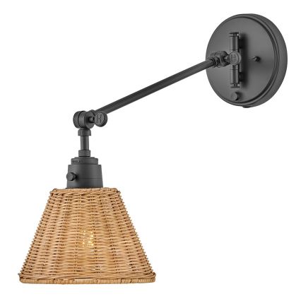 Hinkley - Vægspot ARTI 1xE27/60W/230V sort/brun