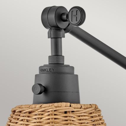 Hinkley - Vægspot ARTI 1xE27/60W/230V sort/brun