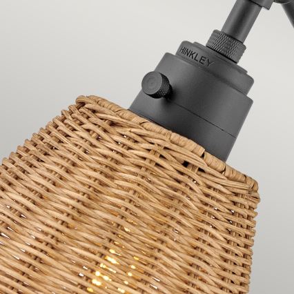 Hinkley - Vægspot ARTI 1xE27/60W/230V sort/brun