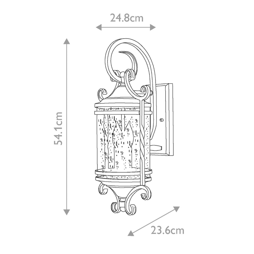 Hinkley - Udendørs væglampe CASA 2xE14/40W/230V IP44