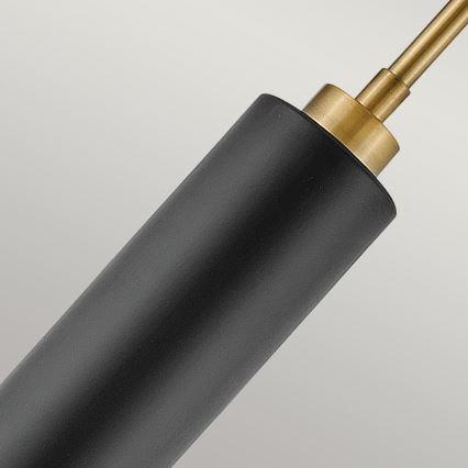 Hinkley - Lysekrone på stang CEDRIC 2xE27/60W/230V Ø 33 cm guld/sort
