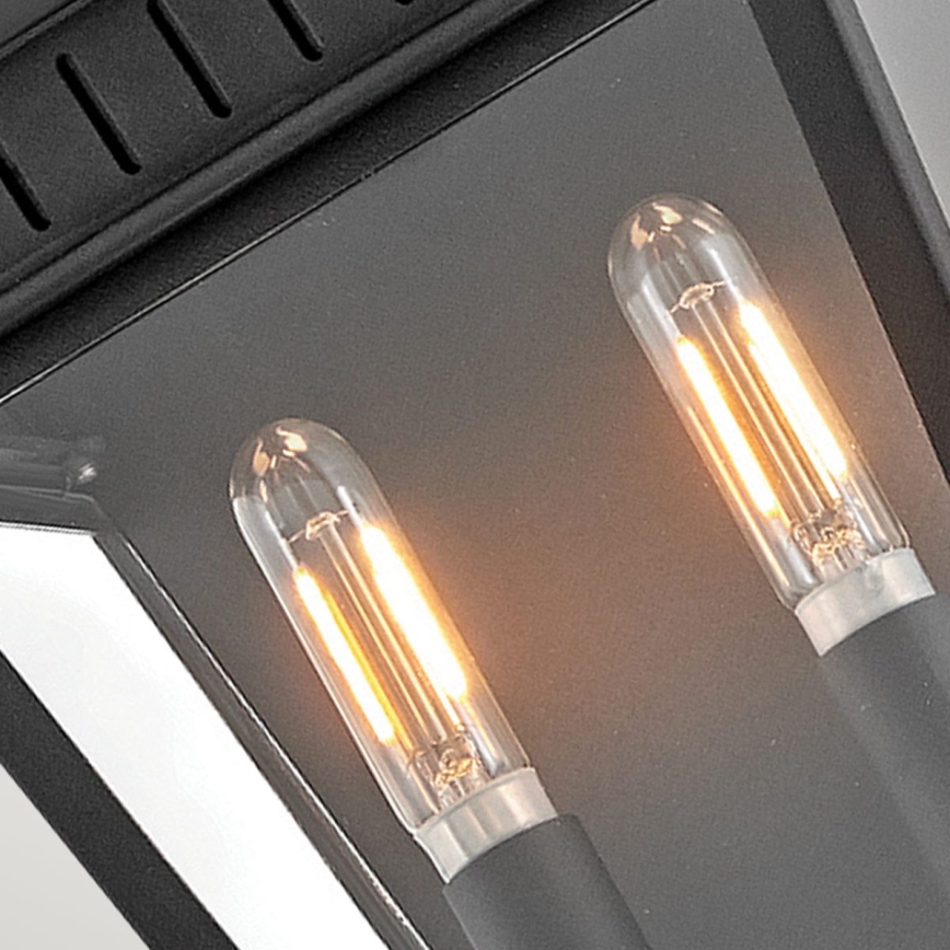 Hinkley - Udendørs væglampe CHAPEL HILL 2xE14/40W/230V IP44 sort