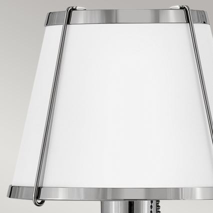 Hinkley - Væglampe CLARKE 1xE27/40W/230V skinnende krom/hvid