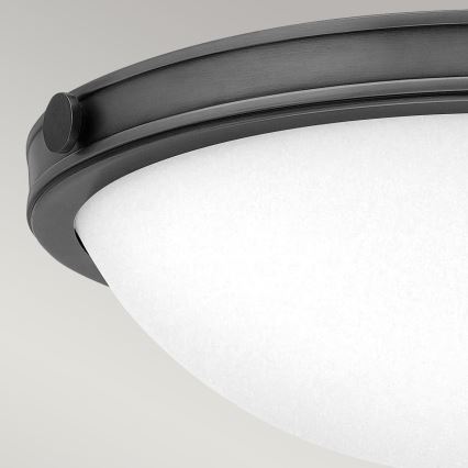 Hinkley - Loftlampe COLLIER 2xE27/40W/230V Ø 34,6 cm sort